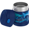 thumbnail image 3 of THERMOS FUNTAINER 10 Ounce Stainless Steel Vacuum Insulated Kids Food Jar with Spoon, Sharks, 3 of 5