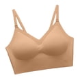 thumbnail image 6 of Women's Back Bra, Racerback Bra, Daily Pullover Bra, Wireless Seamless Bra, Soft Comfort Bra, Supportive Smoothing Bra, Women's Everyday Underwear for Daily Wear | TruBelle,Coffee L, 6 of 8