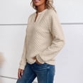 thumbnail image 6 of Stamzod Womens Sweatshirt V-Neck Textured Pullover Long Sleeve Tops Dressy Casual Sweatshirts for Women Fall Fashion Clothing, 6 of 8