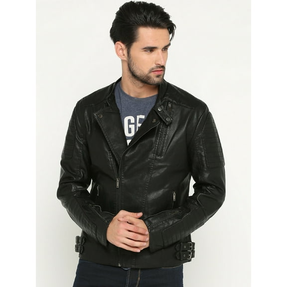 Noora Black Leather Jacket Men's Lambskin Leather Stylish  Smart Fit Jacket NI-66