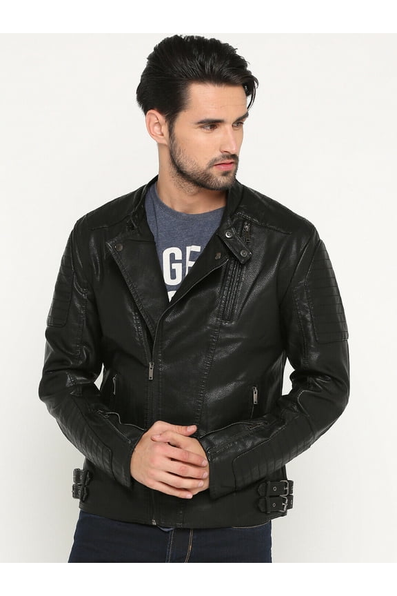 Noora Black Leather Jacket Men's Lambskin Leather Stylish  Smart Fit Jacket NI-66