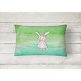 thumbnail image 2 of Carolines Treasures BB7437PW1216 Bunny Rabbit Watercolor Canvas Fabric Decorative Pillow  12H x16W multicolor, 2 of 3