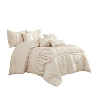 ESCA J22196V K Hypatia Comforter Set, Pink - King Size - 7 Piece