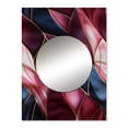 thumbnail image 2 of Designart "Opulent Deep Burgundy Marble Elegance" Abstract Mirror Wall Decor - Glam Gold Marble Mirror Wall Art For Entryway - 32" x 24" Inch, 2 of 5