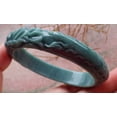 thumbnail image 5 of Certified Hand Carved Green 100% Natural Myanmar Burma A JADE Jadeite Phoenix Circle Bangle Bracelet 59mm, 5 of 11