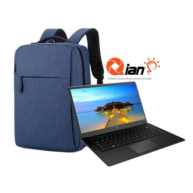 Laptop Qian QLC-14N33 Celeron N3350 4GB SSD 120GB + Mochila