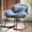 Blue-Long Pile Fabric, variant on Ktaxon Rocking Accent Chair with Padded Seat, Cute Cozy Nest Style Nursery Chair, Long Pile Fabric Glider Rocker with Wooden Metal Frame Coffee