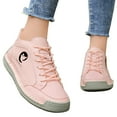 thumbnail image 6 of Women's Outdoor Casual Shoes,Fashion Vintage Hand-Stitching Leather Mid Top Non- Lace Up Travel Hiking Ankle Boots, 6 of 9