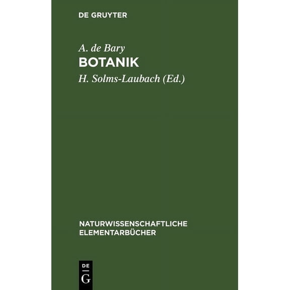 Naturwissenschaftliche Elementarbücher Botanik, Book 8, (Hardcover)