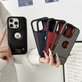 thumbnail image 5 of Allytechgroup Slim Case for iPhone 12 Pro / 12 6.1" with Stand, PU Leather Shockproof Bumper with Kickstand Military Grade Drop Protection Comfortable Grip for Women Men, Red, 5 of 12