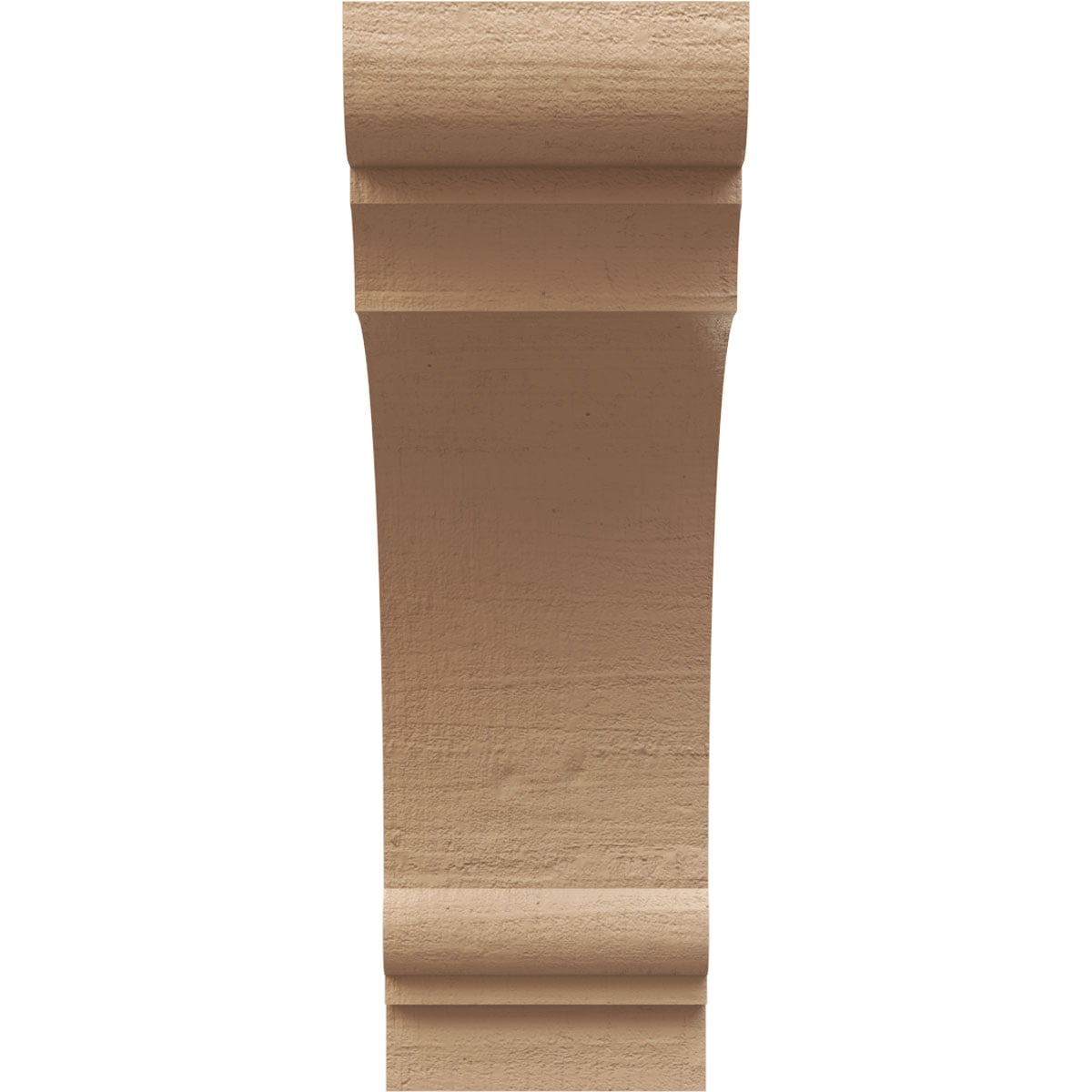 10"W x 20"D x 30"H Classic Hughes Rough Cedar Woodgrain TimberThane Corbel, Primed Tan