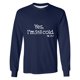 thumbnail image 4 of Amzcrzy - Sudadera Para Hombre, Estilo Veraniego, Holgada, Informal, Estampada, De Manga Larga, Con Cuello Redondo, Color Azul Marino, 5Xl, 4 of 5