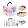 thumbnail image 1 of de fieltro de portátil, caja de almacenamiento de fieltro de de 24 colores de inicio Suministros de Wandteppich para decoración del perfecl Fieltro Artesanía Lana, 1 of 7