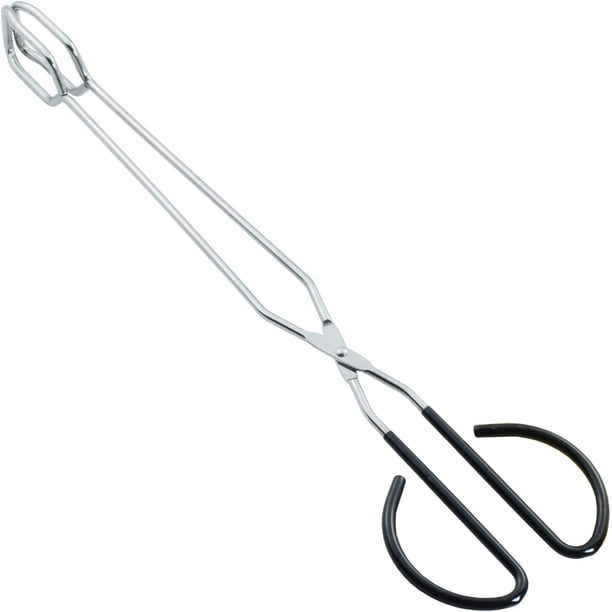 Pinzas de tijera para barbacoa Pinzas para asar de acero inoxidable de 16 pulgadas Clip para hornear barbacoa para picnic, pinzas para asar con mango largo, clip para alimentos para barbacoa