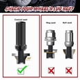 thumbnail image 4 of Richeer M14x1.5 Lug Nuts for Silverado Suburban Sierra 1500 Escalade Tahoe Traverse Yukon, 24pcs 14x1.5 Black Lug Nuts Long Extended XL 7 Spline with Socket Key for 6 Lug Aftermarket Wheels, 4 of 6