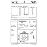 Burda Style Sewing Pattern 6623 - Diaper and Nappy Bag, Size: A (One Size Only)