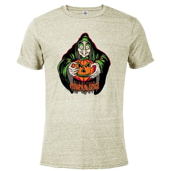 Disney 100 Villains Evil Queen Your Pumpkin Spice Halloween - Short Sleeve Blended T-Shirt for Adults - Customized-Putty Snow Heather