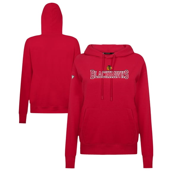 Women's Levelwear Red Chicago Blackhawks Adorn Journey Pullover Hoodie