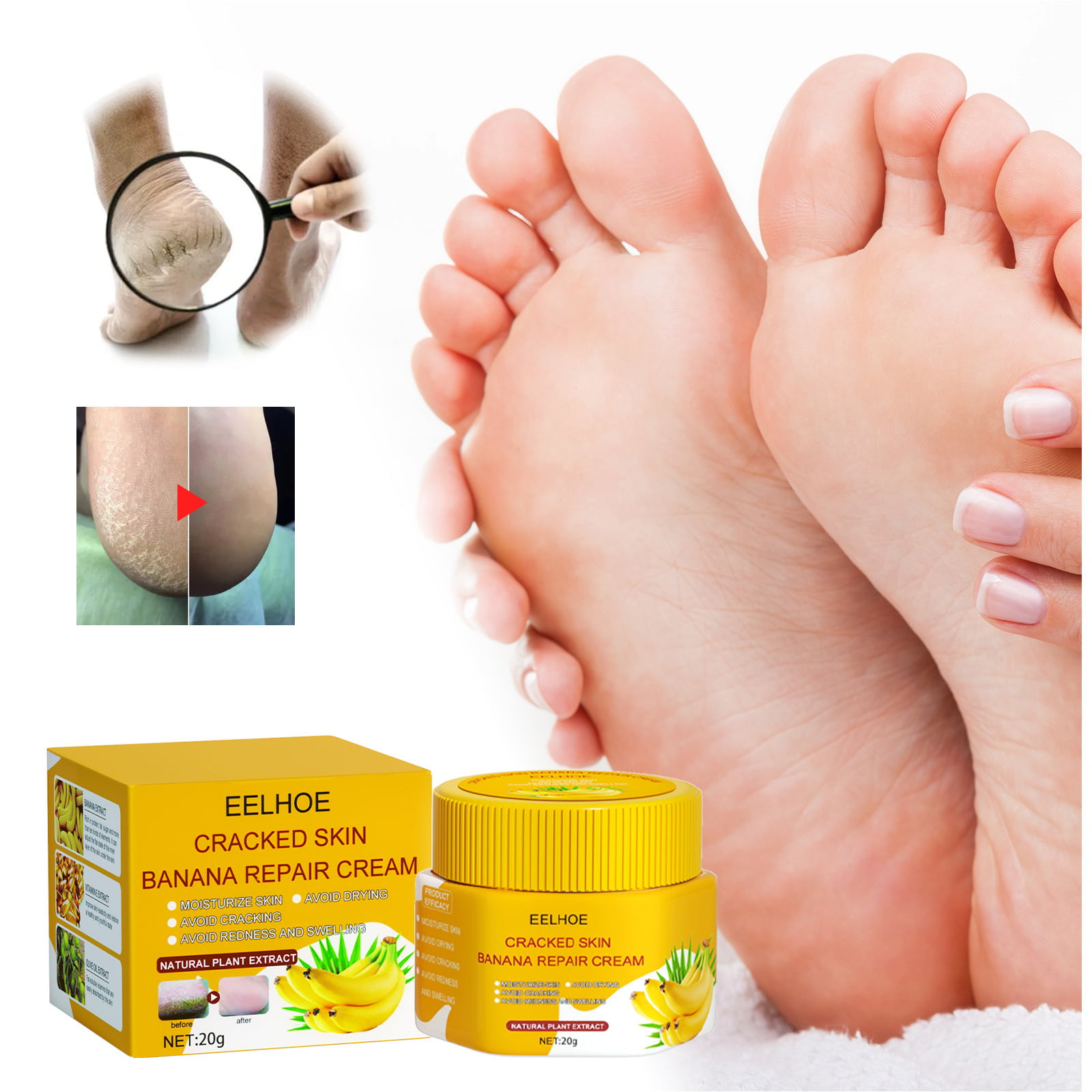 moha Foot care cream for cracked feet - YouTube