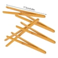 thumbnail image 2 of Cateissary Pinzas para té para cocina, duraderas y resistentes, respetuosas con el medio ambiente, pinzas para tostadas de bambú, comida para Teteras, 2 of 2