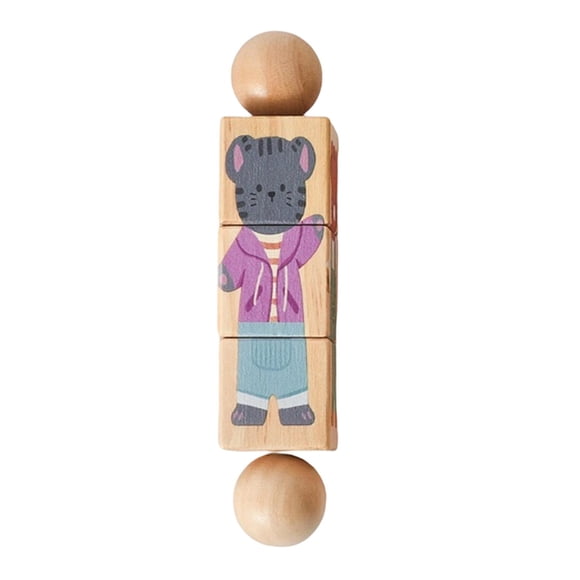 Rompecabezas de juguete, juego de coordinación mano-ojo, aprendizaje temprano, reconocimiento educativo. Estilo B