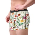 thumbnail image 2 of Bingfone Spring floral Men's Underwear - Casual Stretch Boxer Briefs-Large, 2 of 5