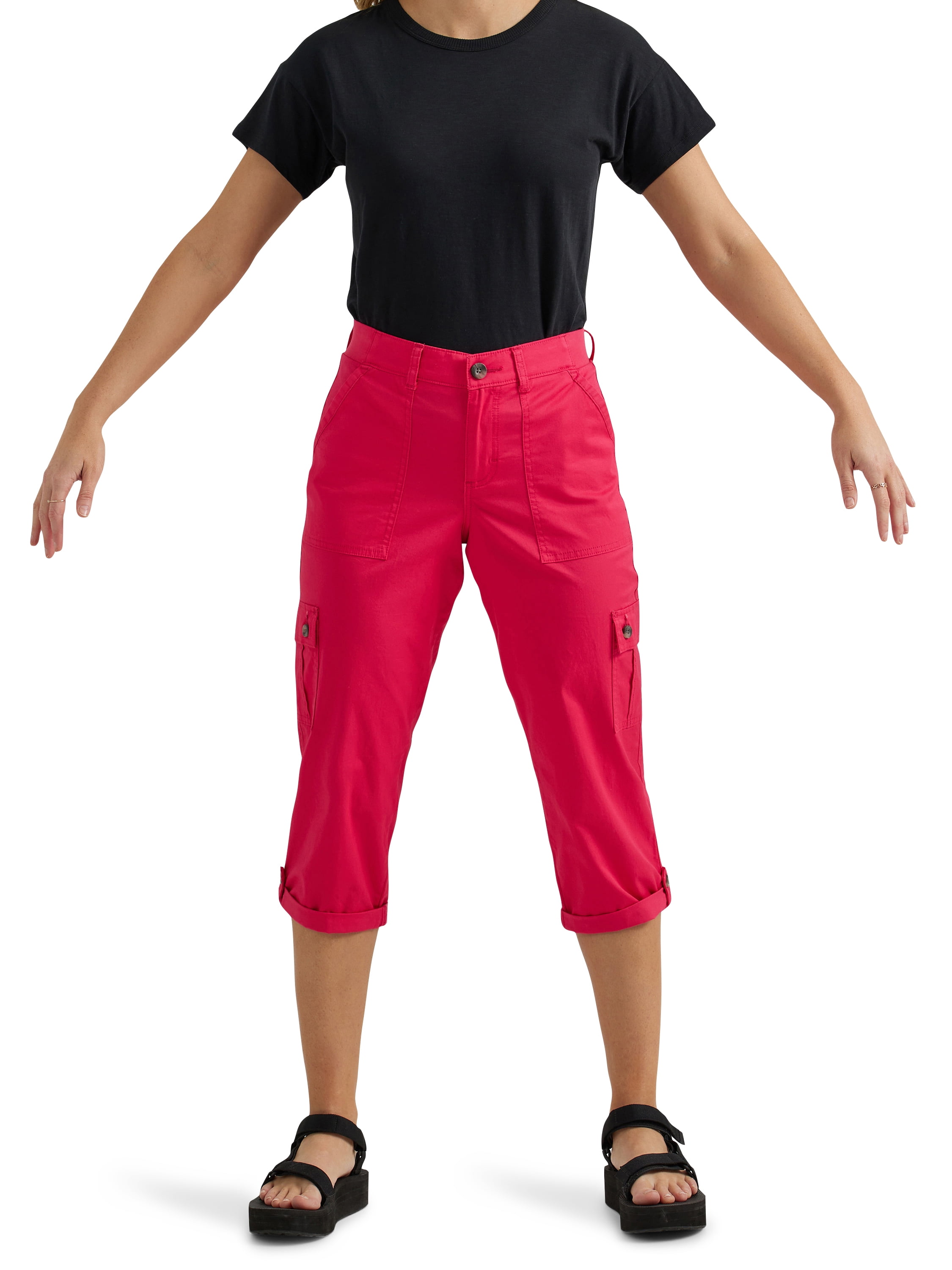 Lee Women's Flex to Go Mid Rise Capri Pants