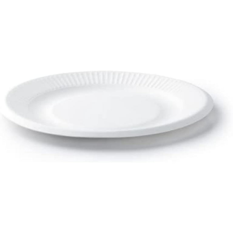 6 /9  Uncoated White Paper Tray In Bulk, Disposable Plate, Suitable for  Food, Dessert or Crafts. 