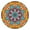 Mandala, variant on Tablecloth Bohemian Mandala Ethnic Style Waterproof Round Cover with Elastic Fit and Back for Relaxation and Meditation