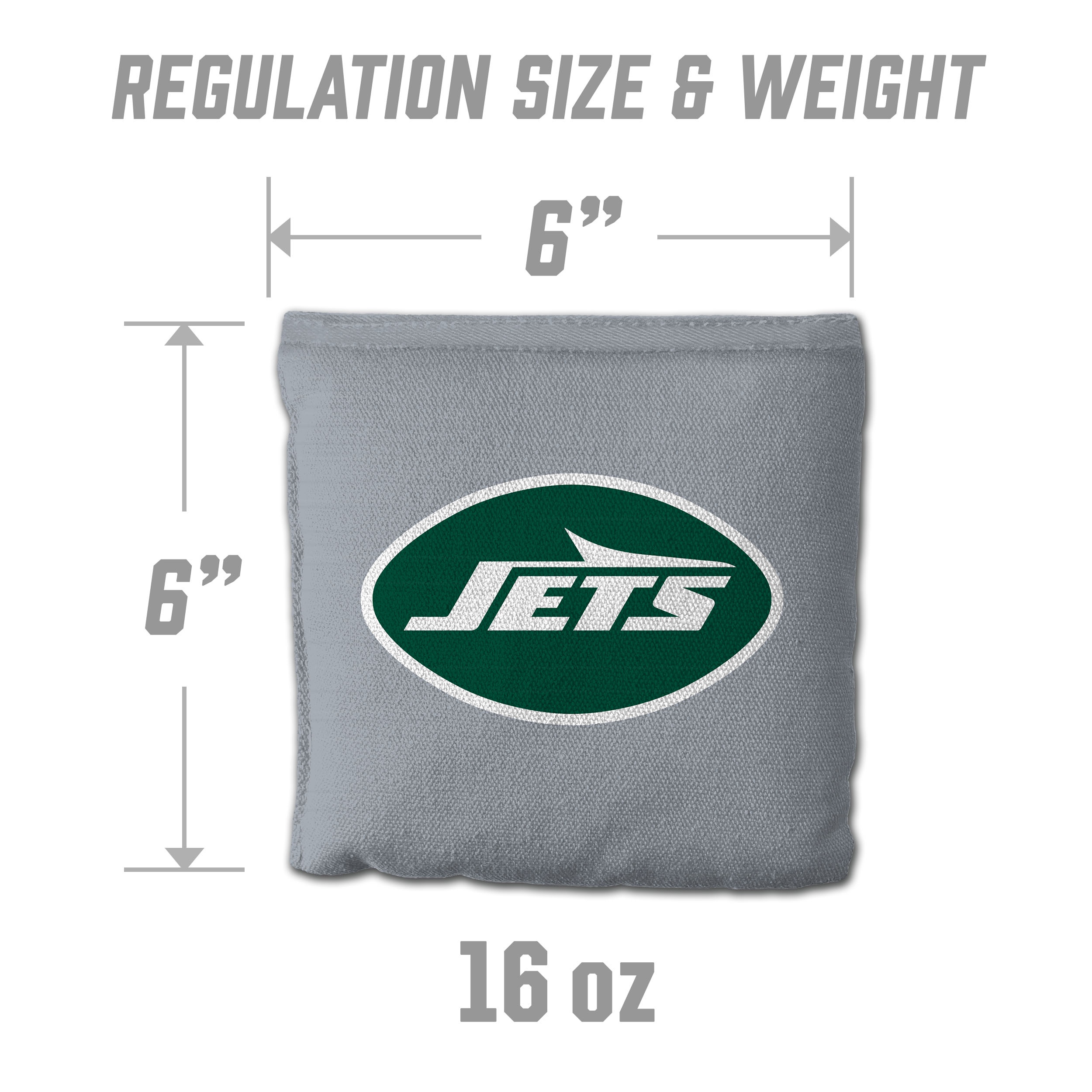 New York Jets 8pk Licensed Cornhole Bags