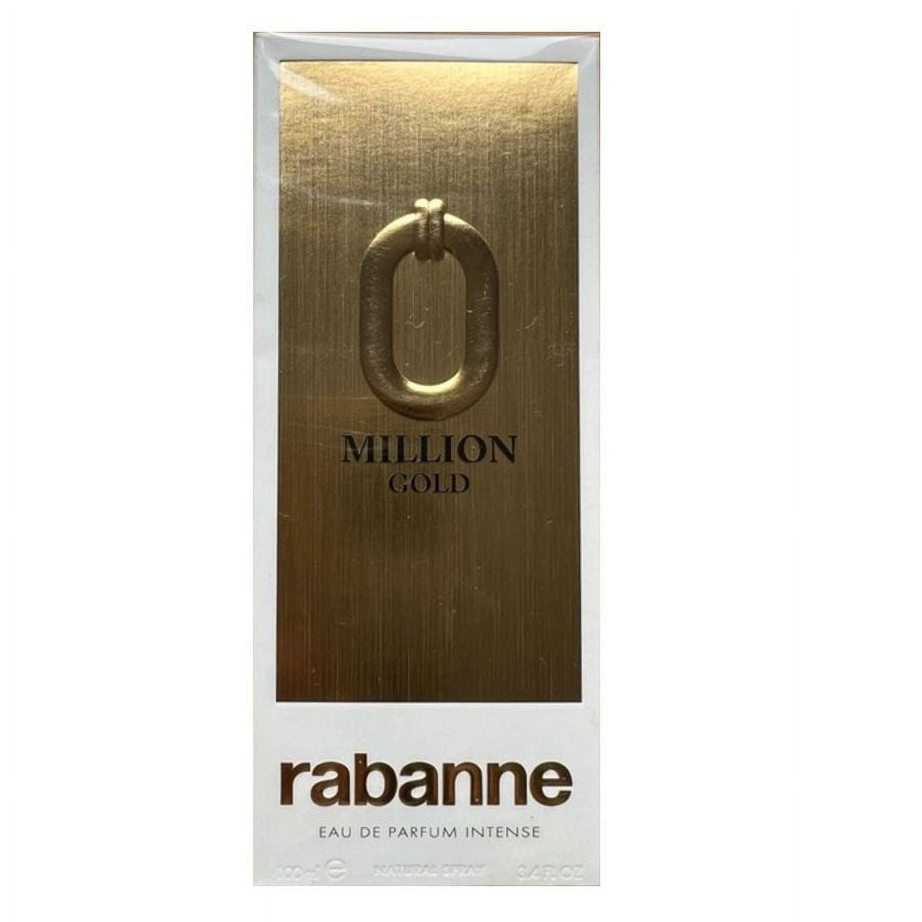 1 Million Gold by Paco Rabanne, 3.4 oz EDP Intense spray for Men