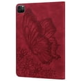 thumbnail image 6 of Slim Case for Apple iPad Pro 11 2022/2021/2020/2018 4th 3rd 2nd 1st Gen, iPad Air 4 5 Case 10.9", iPad Air 11-inch 2024 2025 M3 M2 Case, Butterfly Embossed Stand Smart Cover Auto Sleep Wake,Red, 6 of 10