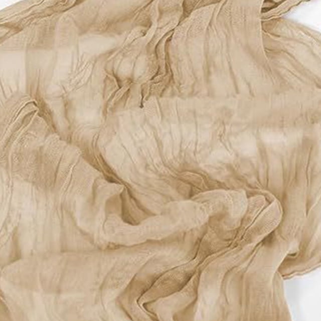 Chemin de Table en Étamine de Pâques Boho Rustique en Gaze 120 Pouces Chemin en Tissu Fromage