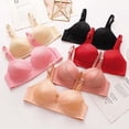 thumbnail image 4 of Jsaierl Womens Bras Wireless Push Up Underwire Bra Seamless Padded Bralettes Flex Fit Full Figure T-Shirt Bras, 4 of 4