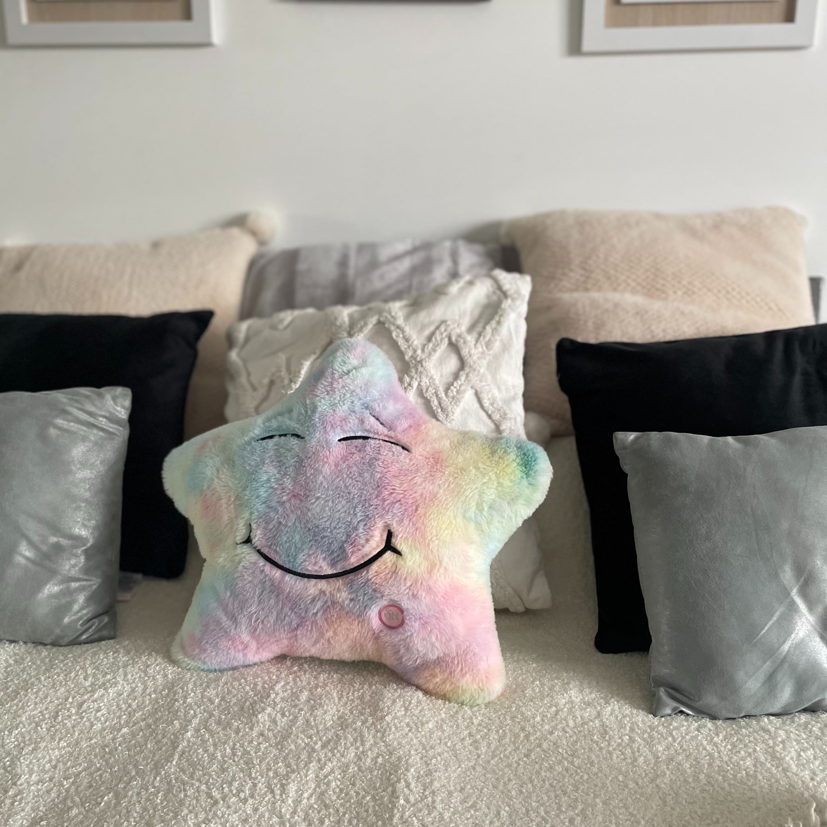 LoveHugs Musical Star Pillow Light up Toy. Sensory Toys for Autistic Kids. Ages 3+