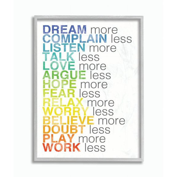 Stupell IndustriesDream More Typography Framed Wall Art by Louise Carey