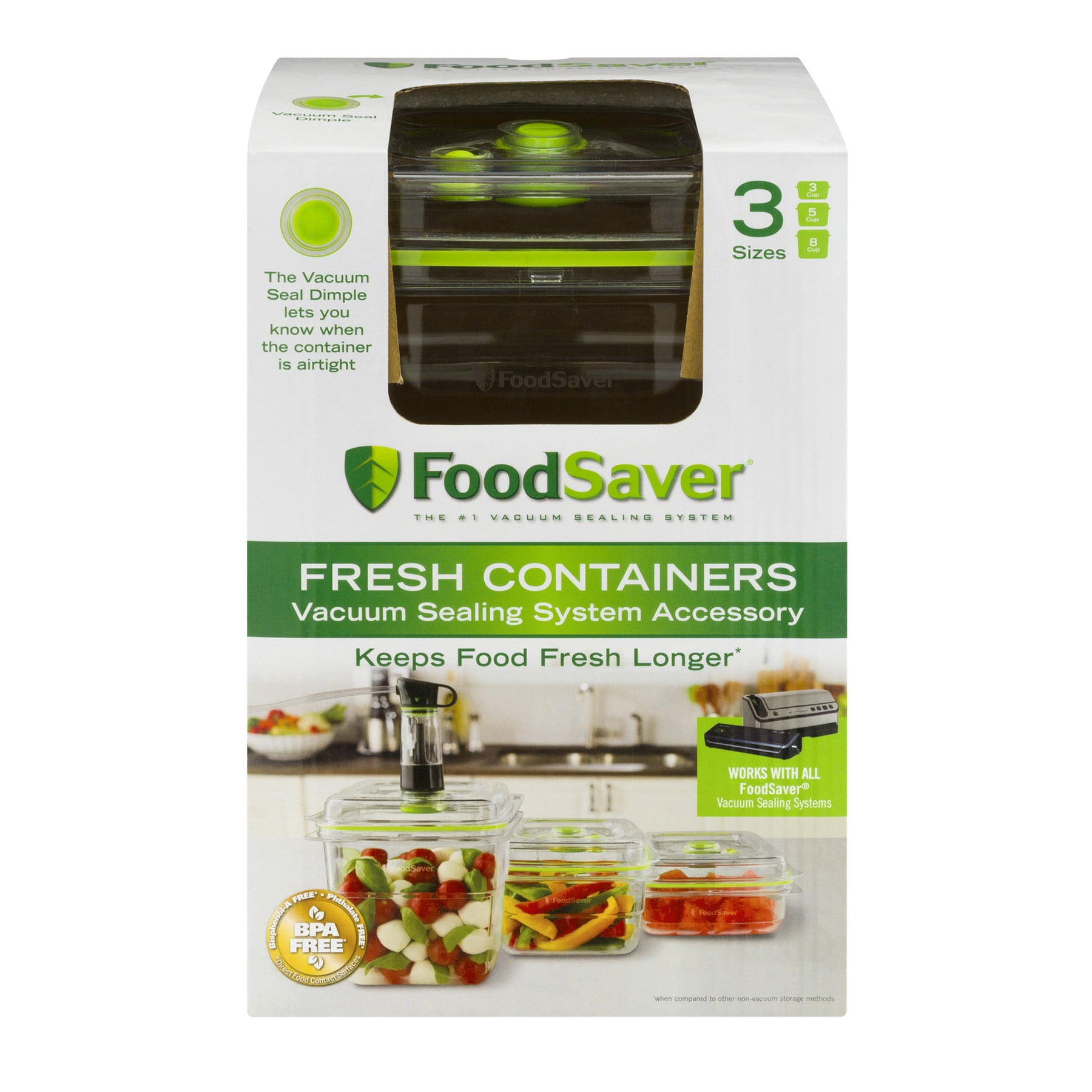 Food Saver Fresh Containers 3 Sizes 3 CT