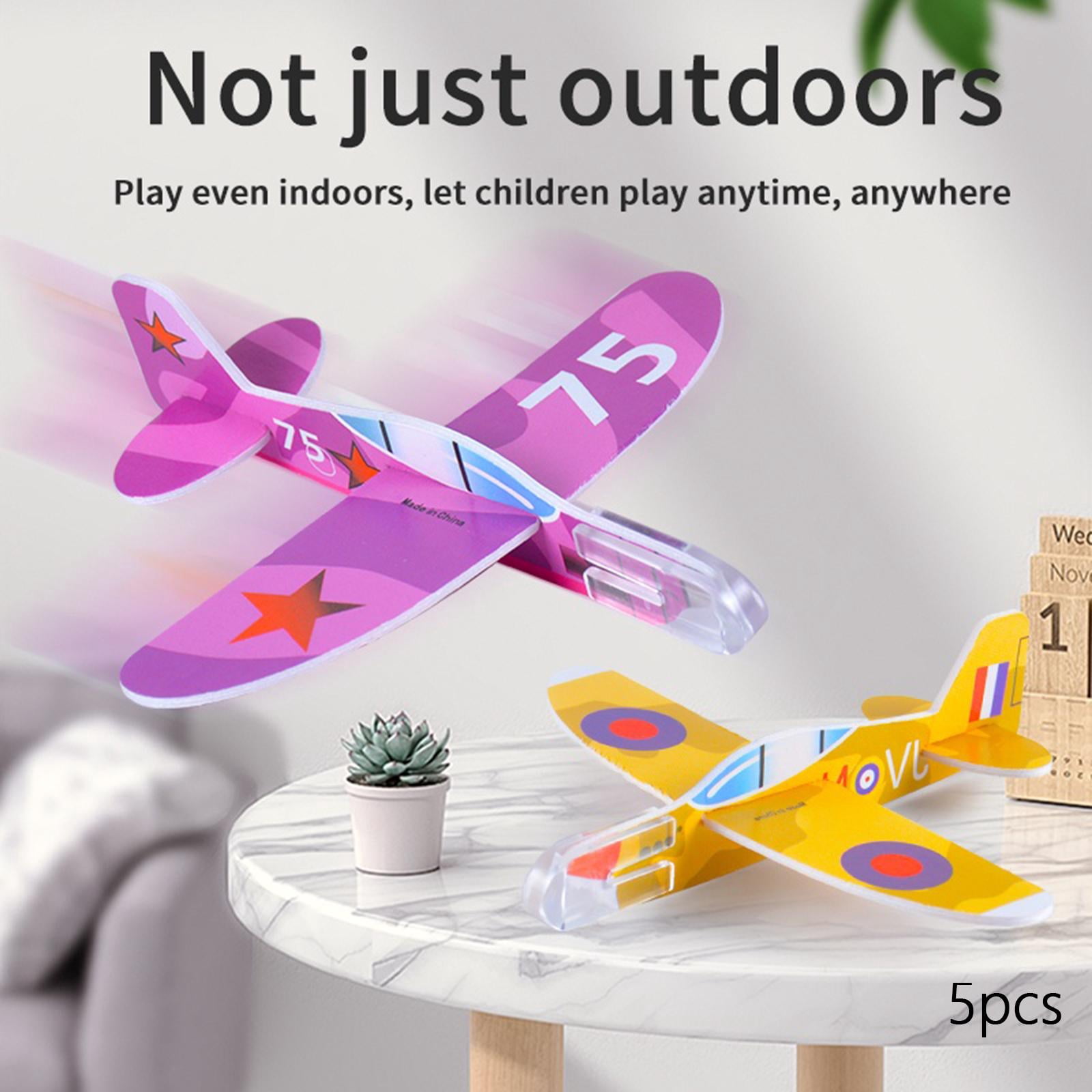 Lot De 4 Avions Planeurs Mousse 36 Cm – Lancement Main, Polystyrène EPP, Cadeau Anniversaire Garçon