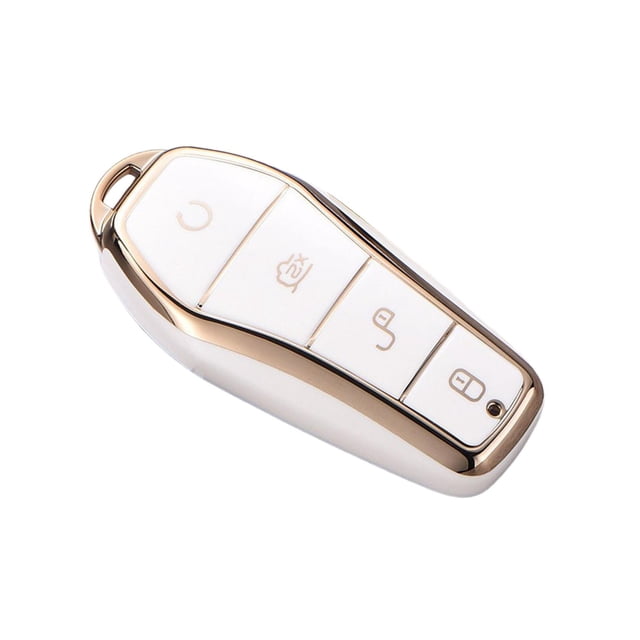 maskred Impact-resistant Car Key Case Waterproof Easy Installation Key Case Cover Max Easy Operation White Standard 1Set