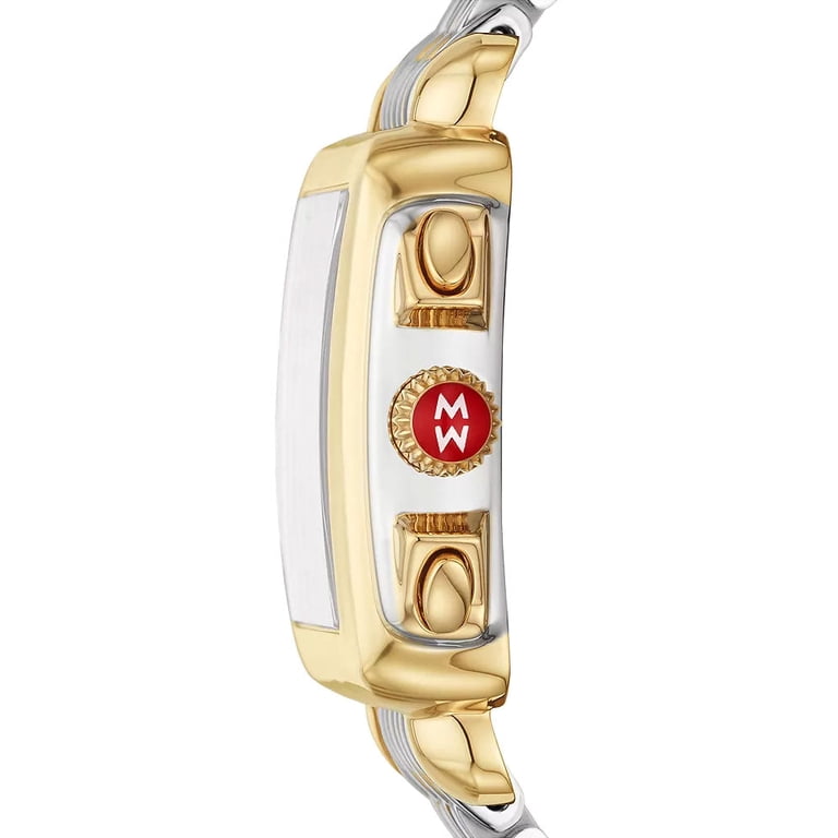 Michele Deco Designer Two-Tone Stainless Steel & Diamonds  display picture 3