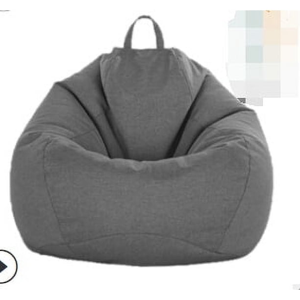 Sofá clásico Sillas Lazy Lounger Bean Bag Silla de almacenamiento Interior Exterior,Dark grey,70*80cm