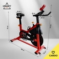 thumbnail image 2 of Bicicleta Fija para Spinning UrbanFit Pro Fitness Cardio de 15 Kg rojo Unitalla, 2 of 10