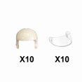 thumbnail image 1 of MOC Medieval Soldiers Figure Accessories Building Blocks Hood Cape Pilot Football Helmets Backpack Goggles Guns Mini Toys Bricks A2-2-8A2-1-11, 1 of 3