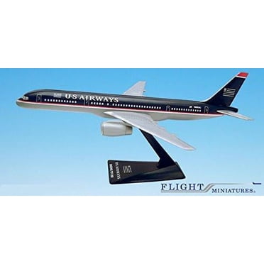 Republic Gray Scheme Boeing 757-200 Airplane Model 1:200 Scale - Plastic Snap-Fit, 9.5" Length, Part# ABO-75720H-023