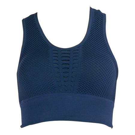 

Women Sports Bra Yoga Elastic High Impact Home Fitness Removable Pads Running