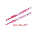 thumbnail image 3 of INSPIRE CHIC Unisex Colorful Reflective Heart Flat Athletic Shoe Laces for Sneakers 1 Pair Red Pink 100cm/39.4", 3 of 4