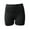 Black, variant on Women's Basic Solid Premium Cotton High Rise Bike Shorts