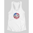 thumbnail image 3 of Happy Indepencende Day Usa Racerback Tank Women -Image by Shutterstock, Female Large, 3 of 4