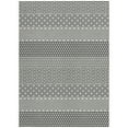 thumbnail image 5 of HomeRoots 612303 10 x 14 ft. White & Black Chevron Washable Indoor & Outdoor Rectangle Area Rug, 5 of 5