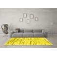 thumbnail image 3 of Ahgly Company Indoor Rectangle Abstract Yellow Contemporary Area Rugs, 4' x 6', 3 of 4
